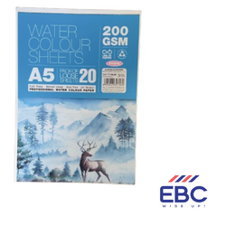  Anupam Water Colour Sheets A5 20 Sheets 200GSM